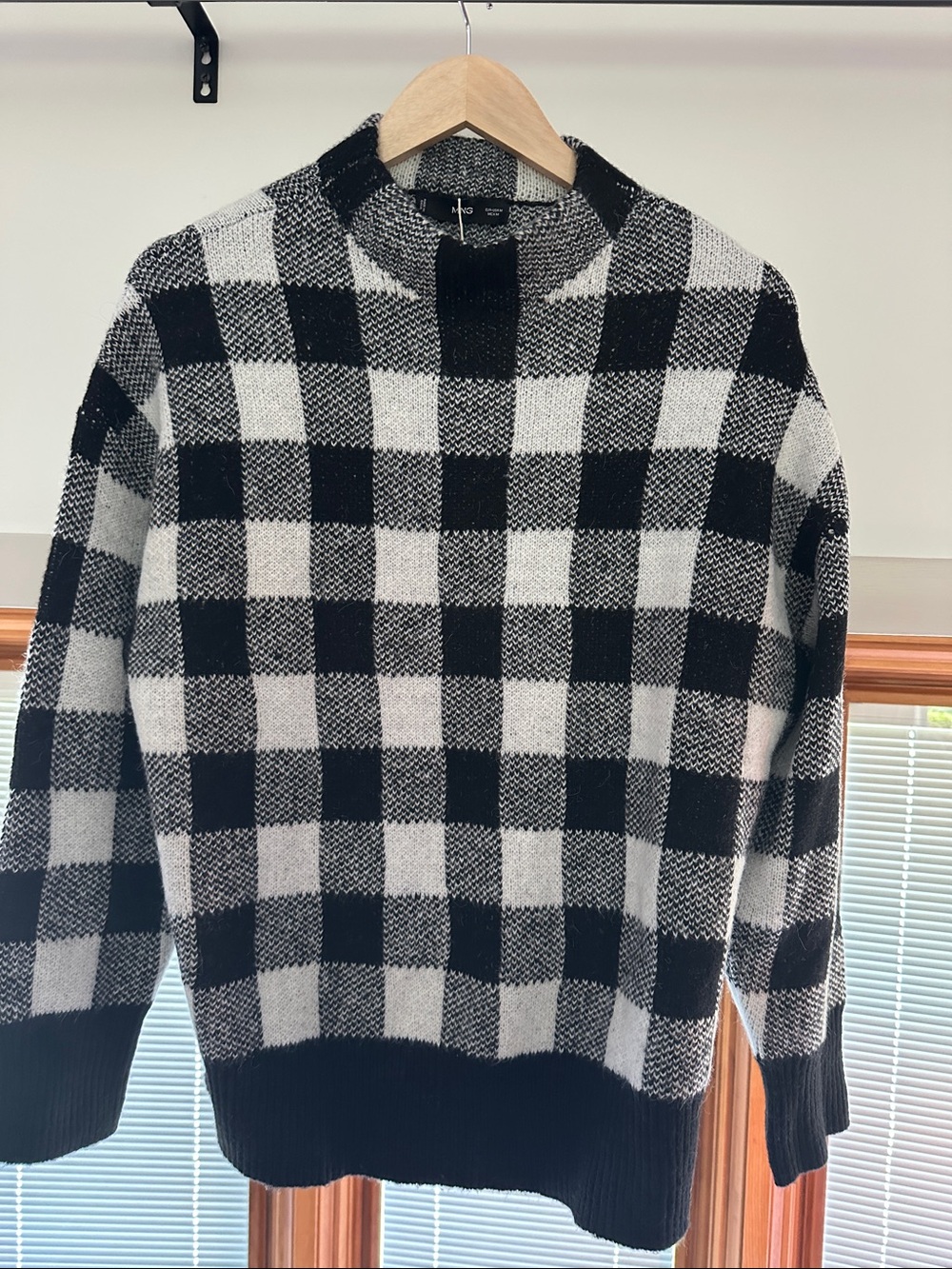 Mango checkered sweater